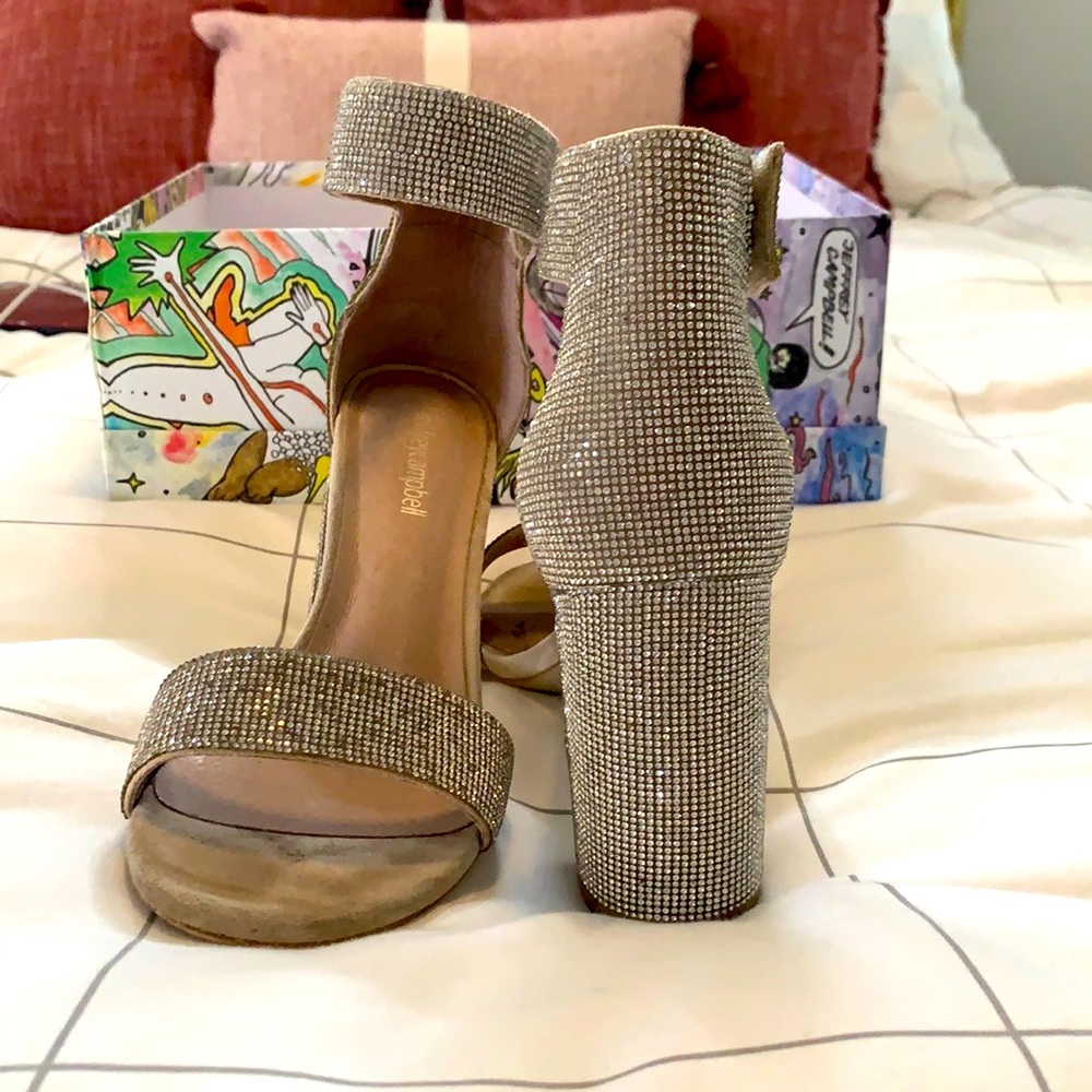 Jeffrey Campbell size 8 jeweled block heels